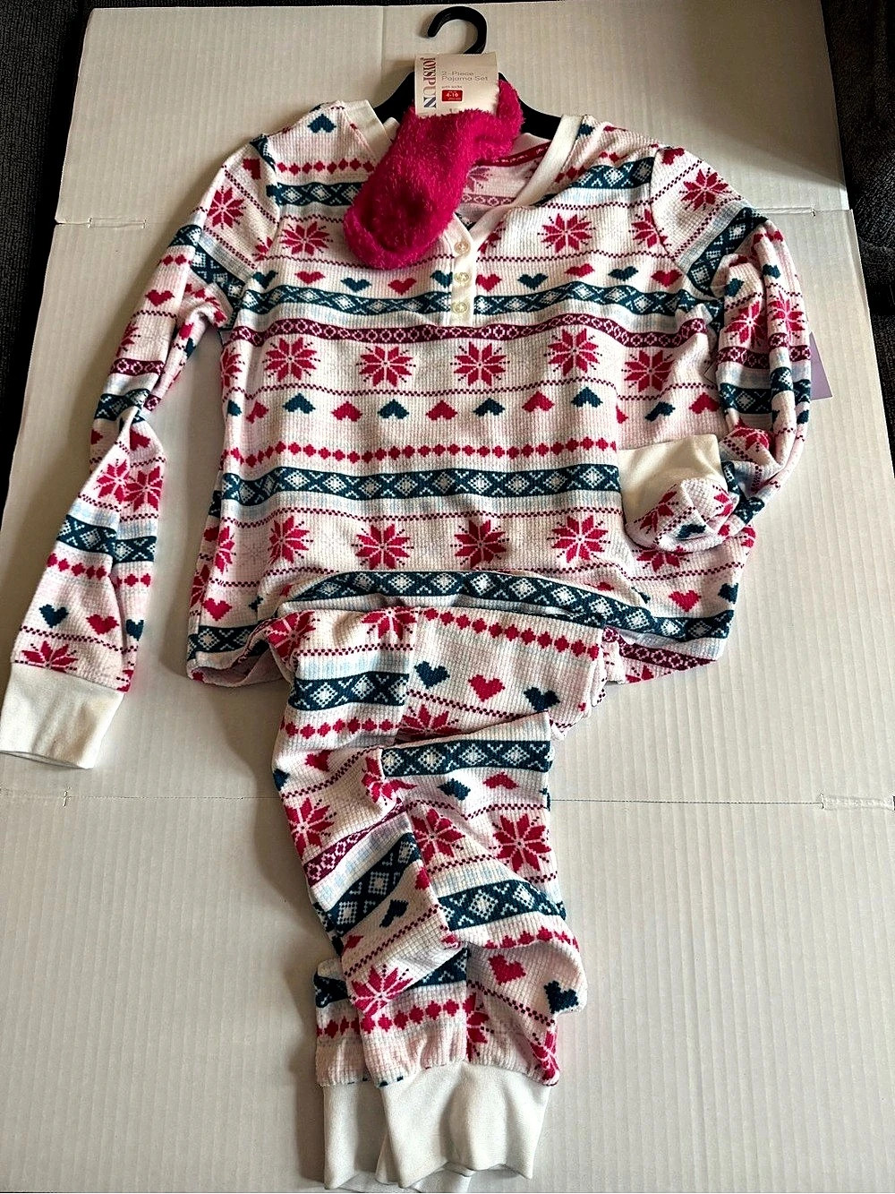 Kidgets 2-Piece Printed Pajama Set Girls Size 4-10 NWT